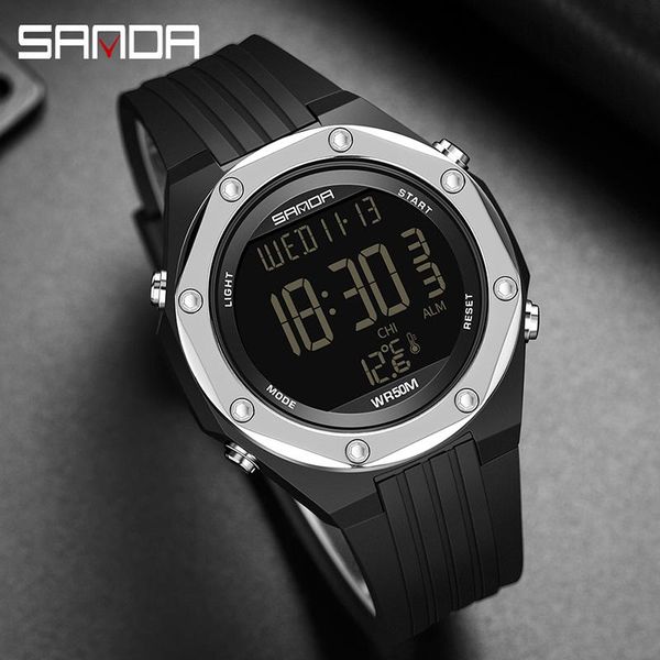 wristwatches sanda men's watches fashion military body temperature electronic watch luminous hours luxury led digital men, Slivery;brown
wristwatches sanda men's watches fashion military body temperature electronic watch luminous hours luxury led digital men, Slivery;brown