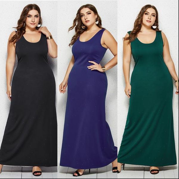 large size 5xl summer women dresses tank casual o neck sleeveless slim long loose solid beach ladies party a, Black;gray
large size 5xl summer women dresses tank casual o neck sleeveless slim long loose solid beach ladies party a, Black;gray