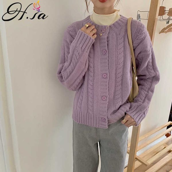 h.sa autumn winter sweater korean style long sleeve twisted solid cardigans single breasted knitted cardigan coat 210716, White;black
h.sa autumn winter sweater korean style long sleeve twisted solid cardigans single breasted knitted cardigan coat 210716, White;black