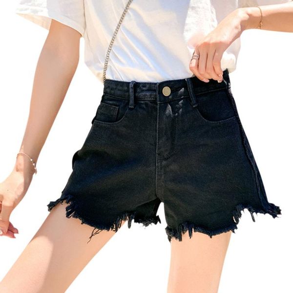 women's jeans 2021 summer women denim shorts short pants with pockets high waist jean casual irregular frayed, Blue
women's jeans 2021 summer women denim shorts short pants with pockets high waist jean casual irregular frayed, Blue