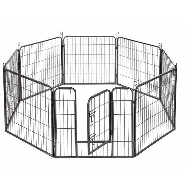 24" dog pet playpen heavy duty metal exercise fence hammigrid 8 panel silver kennels & pens
24" dog pet playpen heavy duty metal exercise fence hammigrid 8 panel silver kennels & pens