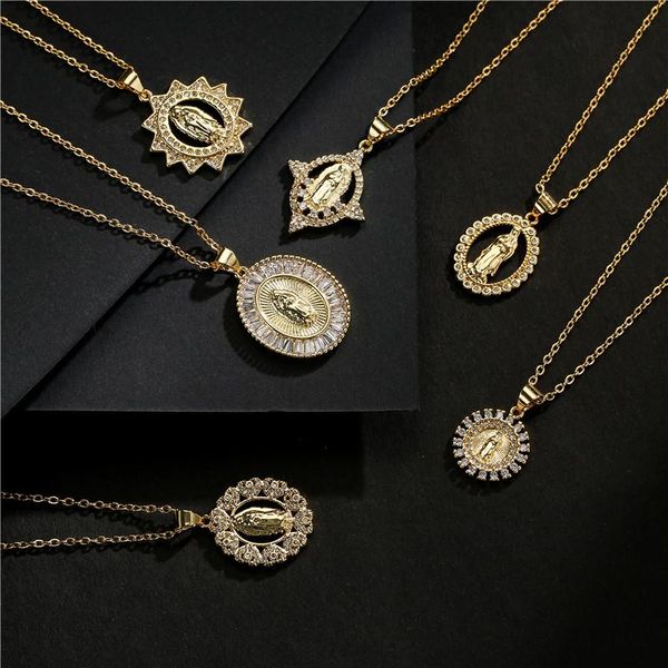 pendant necklaces cmoonry 2021 fashion 6 style gold color virgin mary necklace for women luxury + cubic zircon party jewelry, Silver
pendant necklaces cmoonry 2021 fashion 6 style gold color virgin mary necklace for women luxury + cubic zircon party jewelry, Silver