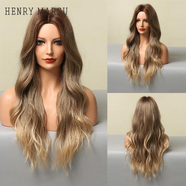 synthetic wigs henry margu long ombre brown gloden blonde wig middle part wavy daily cosplay for black woman heat resistant fibre
synthetic wigs henry margu long ombre brown gloden blonde wig middle part wavy daily cosplay for black woman heat resistant fibre