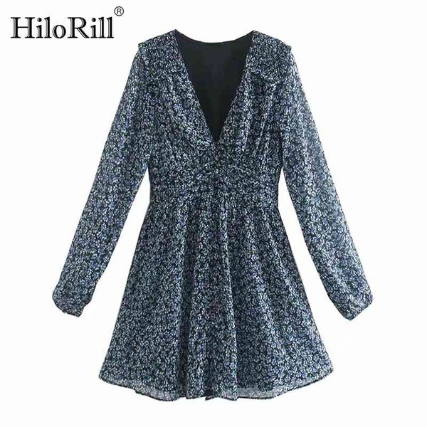 women v neck long sleeve mini dress chic floral print party vintage a line ladies retro es vestidos mujer 210508, Black;gray
women v neck long sleeve mini dress chic floral print party vintage a line ladies retro es vestidos mujer 210508, Black;gray