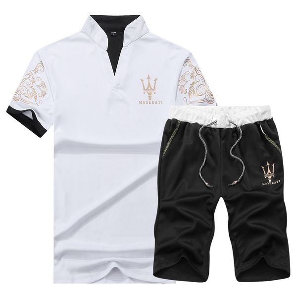 Tracksuits Fashion Movement Summer Wear Men's Stand Collar Short Sleeve Suit Slim Trend Casual Sportswear Two Piece, Light gray
Tracksuits Fashion Movement Summer Wear Men's Stand Collar Short Sleeve Suit Slim Trend Casual Sportswear Two Piece, Light gray