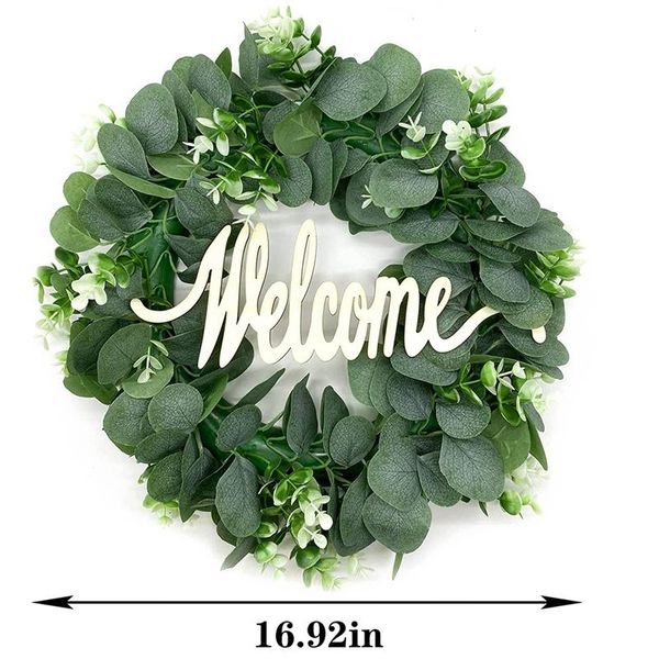 decorative flowers & wreaths realistic eucalyptus wreaths-16.5 inch green leaf wreath spring/summer welcome with wood 2021
decorative flowers & wreaths realistic eucalyptus wreaths-16.5 inch green leaf wreath spring/summer welcome with wood 2021