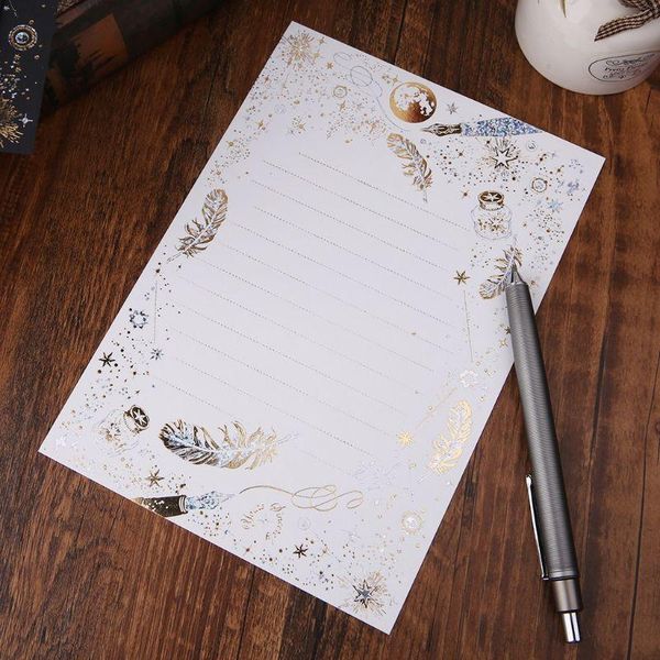 gift wrap 8 sheets high-end vintage bronzing feather blessing letter paper pad writing office school supplies m5te
gift wrap 8 sheets high-end vintage bronzing feather blessing letter paper pad writing office school supplies m5te