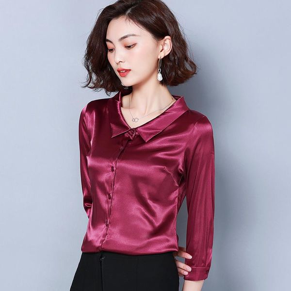 women's blouses & shirts korean silk women woman satin shirt long sleeve white elegant ladies
women's blouses & shirts korean silk women woman satin shirt long sleeve white elegant ladies