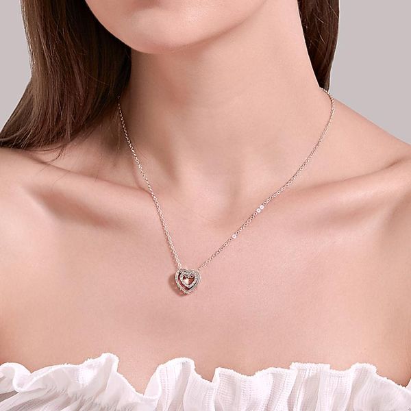 simple double love necklace fashion wild hollow crystal heart pendant clavicle chain jewelry necklaces, Silver
simple double love necklace fashion wild hollow crystal heart pendant clavicle chain jewelry necklaces, Silver