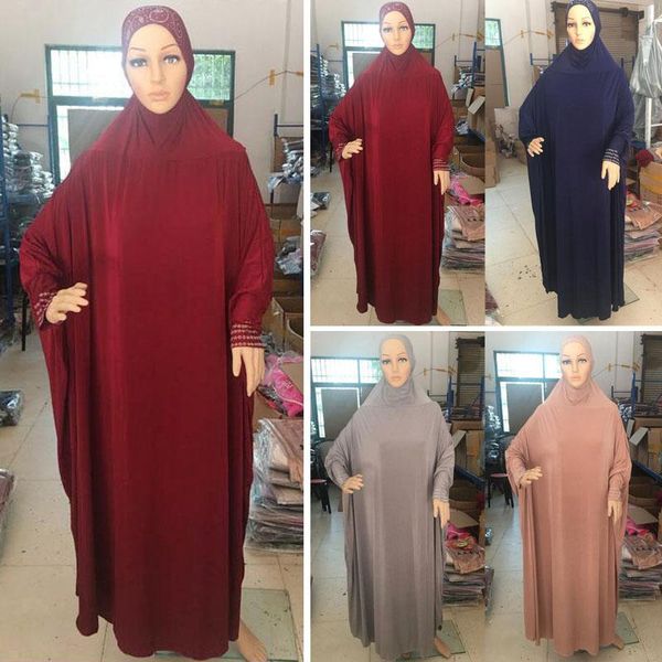 ethnic clothing pray abaya muslim dress hijab khimar garment kaftan robe arab middle east women full cover rhinestone jilbab, Red
ethnic clothing pray abaya muslim dress hijab khimar garment kaftan robe arab middle east women full cover rhinestone jilbab, Red