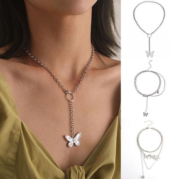 chokers 2021 butterfly pendant tassel hollow necklace jewelry alloy double diamond fashion, Golden;silver
chokers 2021 butterfly pendant tassel hollow necklace jewelry alloy double diamond fashion, Golden;silver
