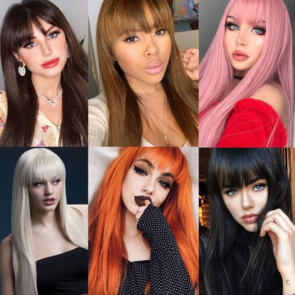 blonde hair long straight wig with bangs synthetic hair bang wigs with wig for women black brown heat resistant wigfactory direct
blonde hair long straight wig with bangs synthetic hair bang wigs with wig for women black brown heat resistant wigfactory direct