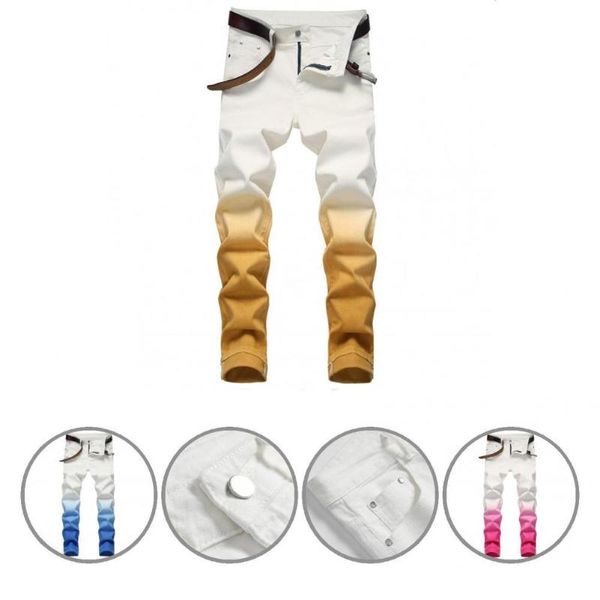 men's jeans autumn stylish breathable casual individual men long colorful pencil pants, Blue
men's jeans autumn stylish breathable casual individual men long colorful pencil pants, Blue