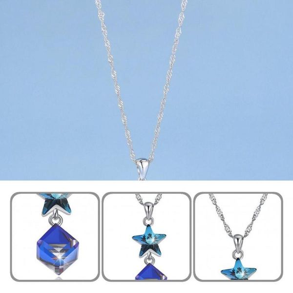 pendant necklaces decorative stylish all match star necklace women for wedding, Silver
pendant necklaces decorative stylish all match star necklace women for wedding, Silver