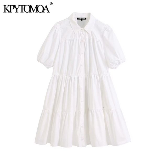 women sweet fashion ruffled white mini dress lapel collar puff sleeve female dresses chic vestidos mujer 210420, Black;gray
women sweet fashion ruffled white mini dress lapel collar puff sleeve female dresses chic vestidos mujer 210420, Black;gray