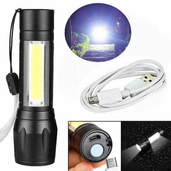 flashlights torches led 4 modes usb rechargeable t6 cob high brightness energy efficiency emergency light cycling hiking camping
flashlights torches led 4 modes usb rechargeable t6 cob high brightness energy efficiency emergency light cycling hiking camping