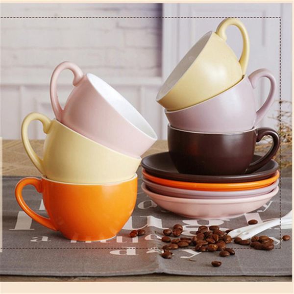mugs 220ml creative european ceramic coffee cup saucer set latte cappuccino matte mug home cafe teacup coffeeware
mugs 220ml creative european ceramic coffee cup saucer set latte cappuccino matte mug home cafe teacup coffeeware