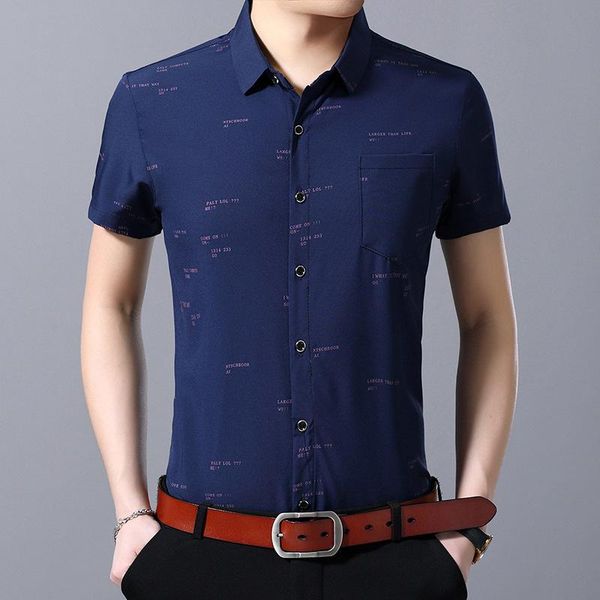 men's casual shirts high-quality luxury ice silk summer short-sleeved shirt non-iron young and middle-aged loose, White;black
men's casual shirts high-quality luxury ice silk summer short-sleeved shirt non-iron young and middle-aged loose, White;black
