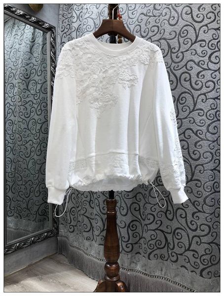 hoodies sweatshirts spring fashion women appliques lace embroidery drawstring waist long sleeve casual pullovers grey blue, Black
hoodies sweatshirts spring fashion women appliques lace embroidery drawstring waist long sleeve casual pullovers grey blue, Black