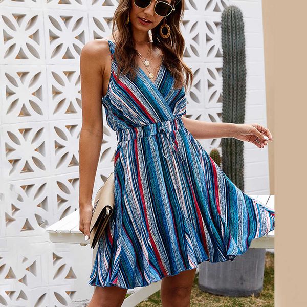 casual dresses spaghetti strap backless striped mini woman dress 2021 summer v neck boho beach for women robe femme gf1a, Black;gray
casual dresses spaghetti strap backless striped mini woman dress 2021 summer v neck boho beach for women robe femme gf1a, Black;gray