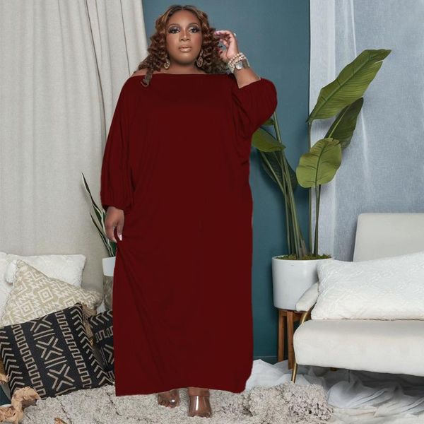 plus size dresses l-5xl fashion long sleeve party women autumn ankle-length slash neck loose dress wholesale drop, Black
plus size dresses l-5xl fashion long sleeve party women autumn ankle-length slash neck loose dress wholesale drop, Black