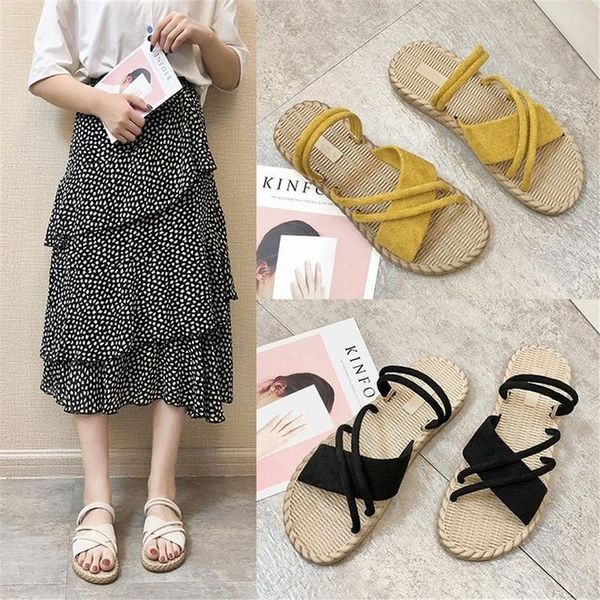 flat sandals women 2021 wild beach shoes women's two ways to wear and flip flop, Black
flat sandals women 2021 wild beach shoes women's two ways to wear and flip flop, Black