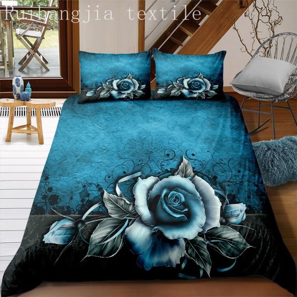 printed rose duvet cover with pillowcase bedding set single double twin full king size for bedroom decor sets
printed rose duvet cover with pillowcase bedding set single double twin full king size for bedroom decor sets