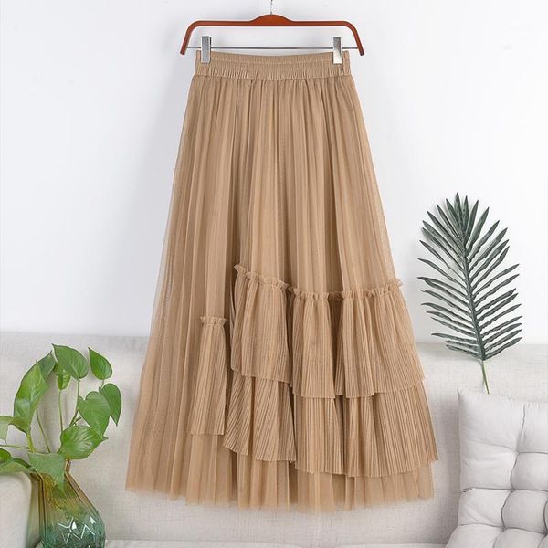 spring irregular double-layer mesh skirt super fairy temperament a-line style was thin high waist pleated 504 skirts, Black
spring irregular double-layer mesh skirt super fairy temperament a-line style was thin high waist pleated 504 skirts, Black
