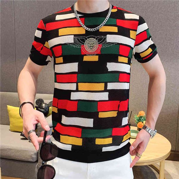 men's t-shirts summer striped short sleeve t shirt mesh breathable o-neck tees streetwear casual t-shirt luxury ice silk clot, White;black
men's t-shirts summer striped short sleeve t shirt mesh breathable o-neck tees streetwear casual t-shirt luxury ice silk clot, White;black