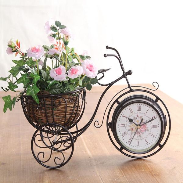 deskclock iron bicycle flower basket double-sided craft decoration pendulum desk & table clocks
deskclock iron bicycle flower basket double-sided craft decoration pendulum desk & table clocks