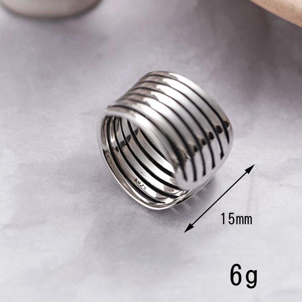 cluster rings multi-line wide silver ring real 925 sterling women wedding valentine gift korean womens jewelry wholesale, Golden;silver
cluster rings multi-line wide silver ring real 925 sterling women wedding valentine gift korean womens jewelry wholesale, Golden;silver
