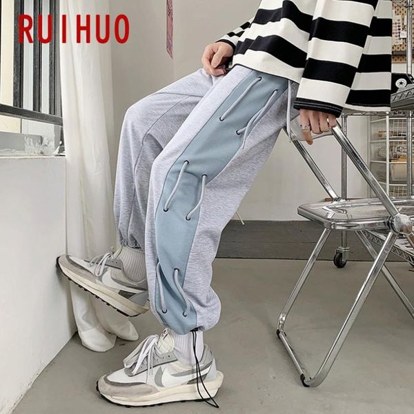 men's pants ruihuo 2021 patchwork harem men trousers joggers casual sweatpants hip hop streetwear male plus size m-3xl, Black
men's pants ruihuo 2021 patchwork harem men trousers joggers casual sweatpants hip hop streetwear male plus size m-3xl, Black