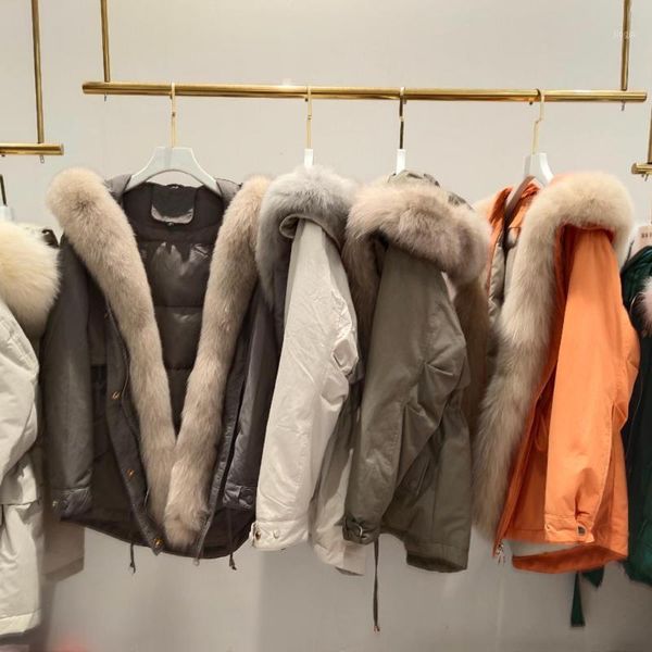 women's down & parkas 2021 real natural fur winter women coat 90%white duck female thick jacket hooded oversized windproof outwear, Black
women's down & parkas 2021 real natural fur winter women coat 90%white duck female thick jacket hooded oversized windproof outwear, Black