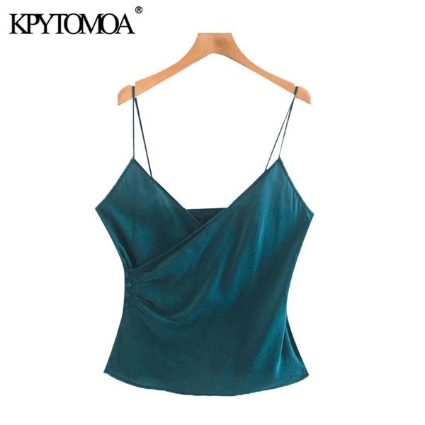 women fashion side buttons gathering blouses crossover v neck thin straps female shirts chic 210420, White
women fashion side buttons gathering blouses crossover v neck thin straps female shirts chic 210420, White