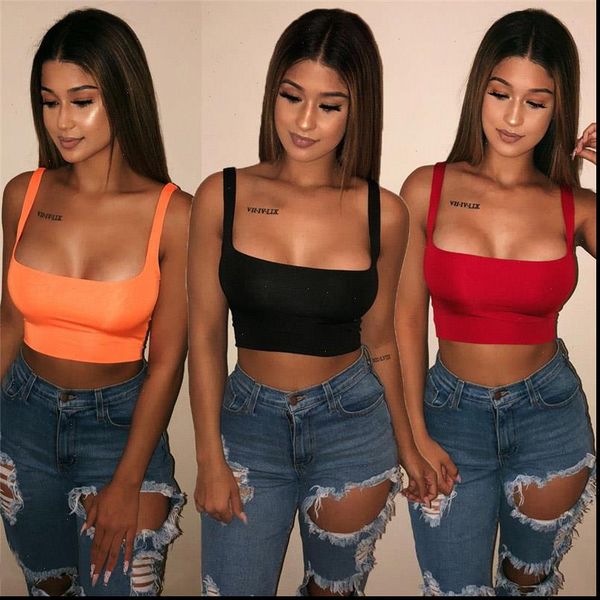 women tank solid strappy tanks vest crop summer sleeveless slash neck beach sports, White
women tank solid strappy tanks vest crop summer sleeveless slash neck beach sports, White