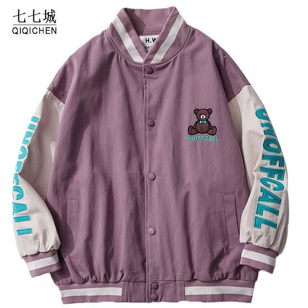 varsity jacket baseball men embroidery bear college japanese patchwork oversized leather jackets couple hip hop streetwear coats men's, Black;brown
varsity jacket baseball men embroidery bear college japanese patchwork oversized leather jackets couple hip hop streetwear coats men's, Black;brown