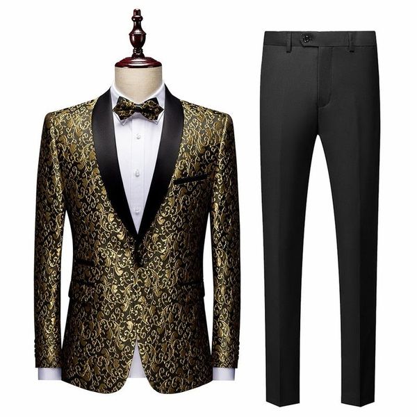 men's suits & blazers 2021 suit two piece stage performance for men wedding, White;black
men's suits & blazers 2021 suit two piece stage performance for men wedding, White;black