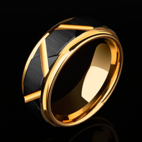 cluster rings 2021 arrival 8mm width black tungsten man's fashion jewelry for party grooving and gold plating the surface size 7-11, Golden;silver
cluster rings 2021 arrival 8mm width black tungsten man's fashion jewelry for party grooving and gold plating the surface size 7-11, Golden;silver
