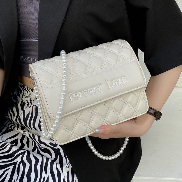 lady pearl chain crossbody rhombus lattice shoulder small leather hand plaid quilted messenger bags
lady pearl chain crossbody rhombus lattice shoulder small leather hand plaid quilted messenger bags