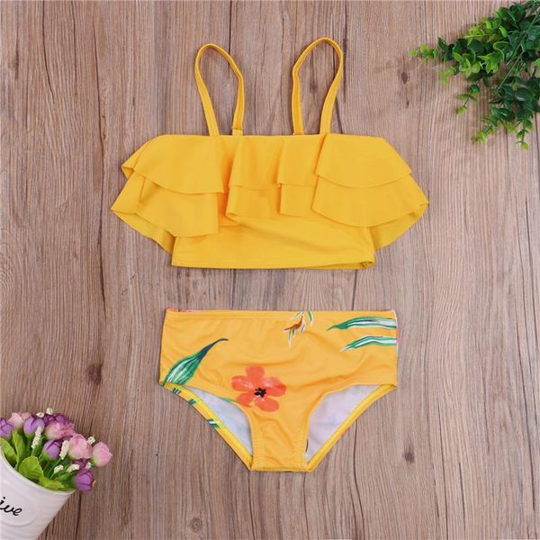girls' ruffle bikini swimsuit set children 2-pieces bathing suits summer beachwear girls swimwear one-pieces, Black
girls' ruffle bikini swimsuit set children 2-pieces bathing suits summer beachwear girls swimwear one-pieces, Black