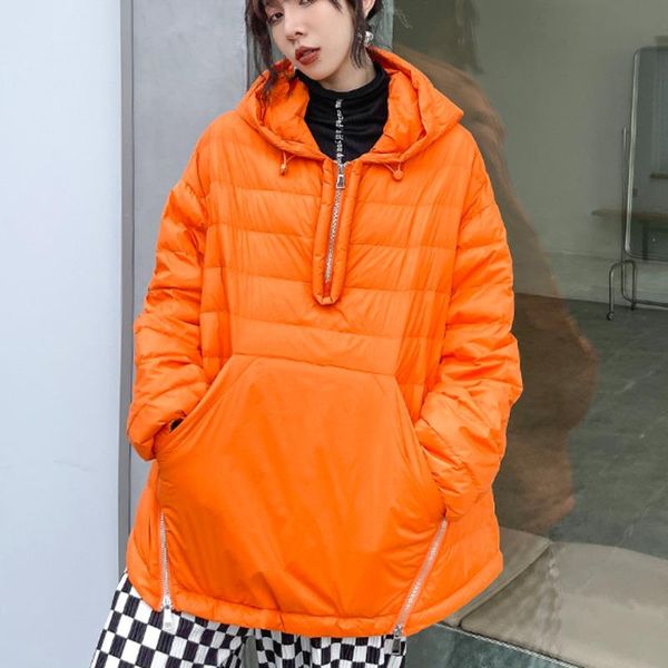 women's jackets xuxi pullover hooded coat, women long sleeve zipper stitching, cardigan short white duck down winter 2021, e3994, Black;brown
women's jackets xuxi pullover hooded coat, women long sleeve zipper stitching, cardigan short white duck down winter 2021, e3994, Black;brown
