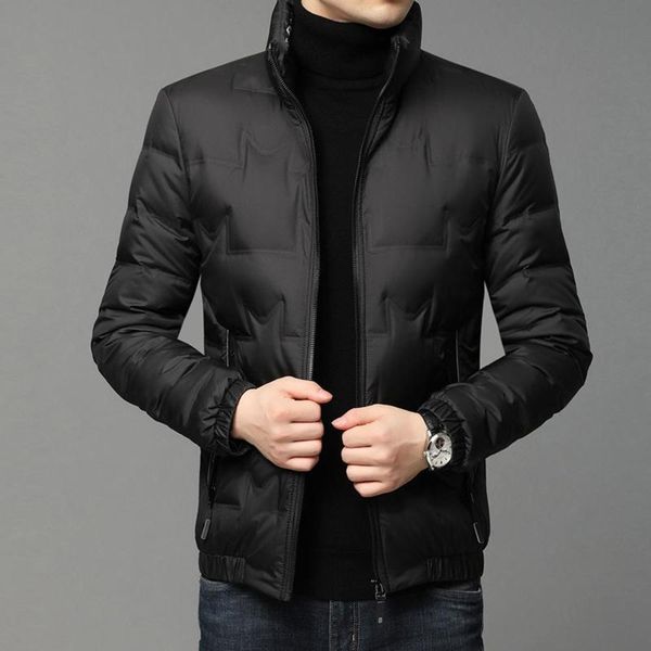 men's down & parkas brand jacket warm white duck thickened fashion stand collar comfortable coat 0yms, Black
men's down & parkas brand jacket warm white duck thickened fashion stand collar comfortable coat 0yms, Black