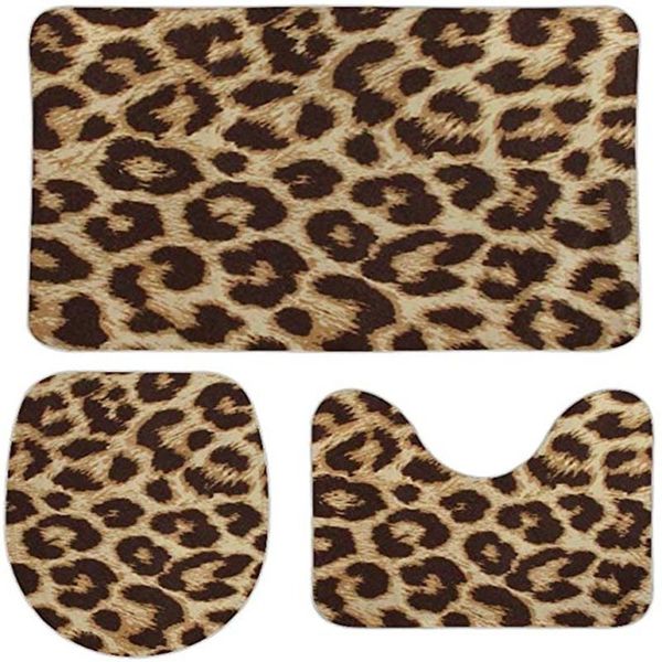 carpets leopard print 3 piece bathroom rug set bath mat shower rug, u shaped contour mat, lid cover non-slip with rubber backing for tub
carpets leopard print 3 piece bathroom rug set bath mat shower rug, u shaped contour mat, lid cover non-slip with rubber backing for tub
