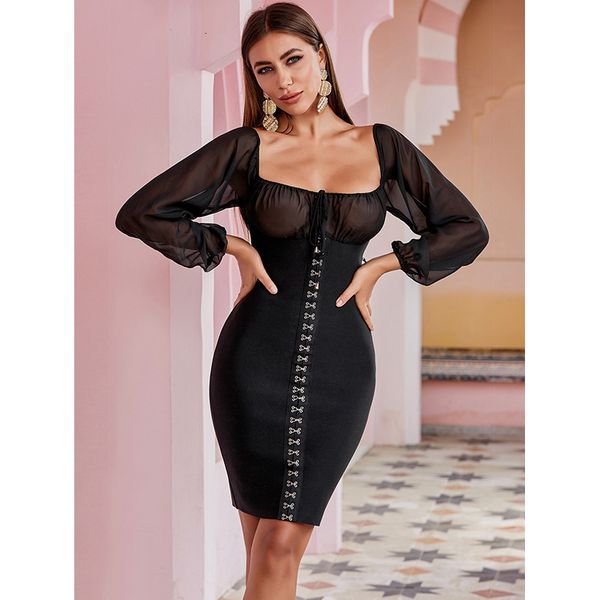 dresses spring women's arrival mesh transparent long sleeve bandage fashion slim fit hip party mini, Black;gray
dresses spring women's arrival mesh transparent long sleeve bandage fashion slim fit hip party mini, Black;gray