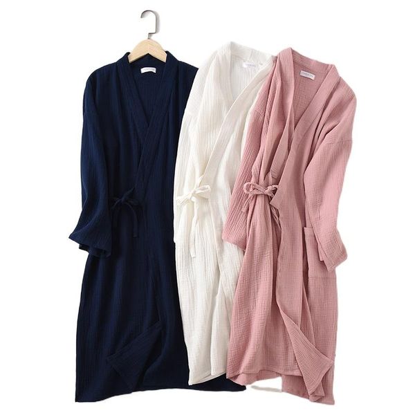 women's sleepwear men and women couples crepe gauze kimono bathrobe pink home night gown spring autumn robes for albornoz mujer ducha, Black;red
women's sleepwear men and women couples crepe gauze kimono bathrobe pink home night gown spring autumn robes for albornoz mujer ducha, Black;red