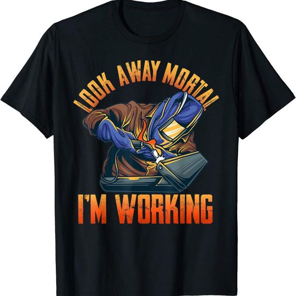 men's t-shirts funny welder shirts for men look away mortal i'm working t-shirt t shirt normal arrival comfortable boys, White;black
men's t-shirts funny welder shirts for men look away mortal i'm working t-shirt t shirt normal arrival comfortable boys, White;black