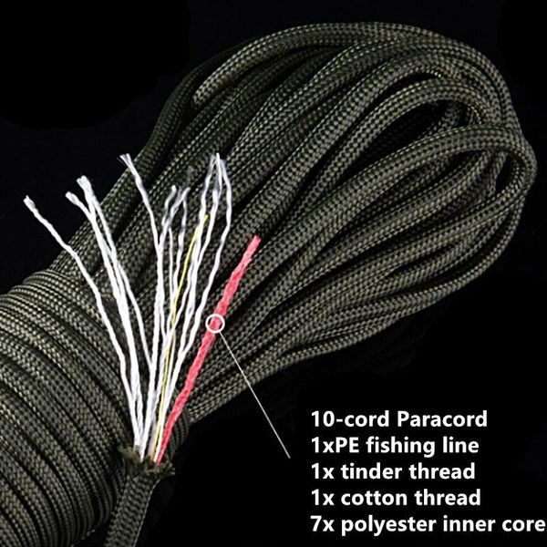 outdoor gadgets noble eagle 25ft 7.5m 550 10-core paracord 4mm camping survival tool pe fire rope fishing cotton line parachute hiking
outdoor gadgets noble eagle 25ft 7.5m 550 10-core paracord 4mm camping survival tool pe fire rope fishing cotton line parachute hiking
