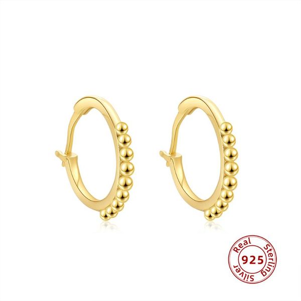 hoop & huggie 18k gold plated small beaded earrings for women simple geometric circle beads earring sterling silver 925 jewelry gifts, Golden;silver
hoop & huggie 18k gold plated small beaded earrings for women simple geometric circle beads earring sterling silver 925 jewelry gifts, Golden;silver