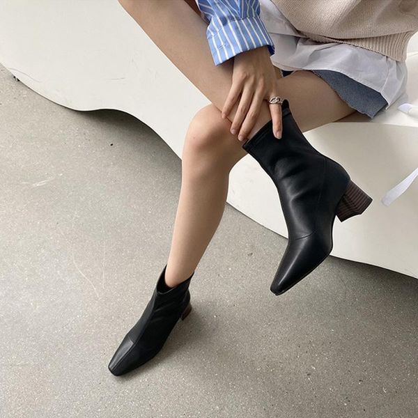 autumn early winter genuine leather shoes women boots fashion brand ladies single ankle woman party yx2627, Black
autumn early winter genuine leather shoes women boots fashion brand ladies single ankle woman party yx2627, Black