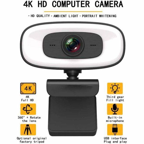 webcam computer pc camera usb dual stereo microphone whitening fill light for live broadcast video calling conference work webcams
webcam computer pc camera usb dual stereo microphone whitening fill light for live broadcast video calling conference work webcams